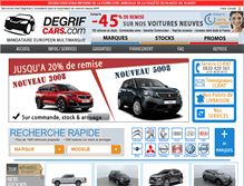 Tablet Screenshot of mandataire.degrifcars.com
