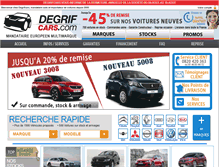 Tablet Screenshot of kia.degrifcars.com